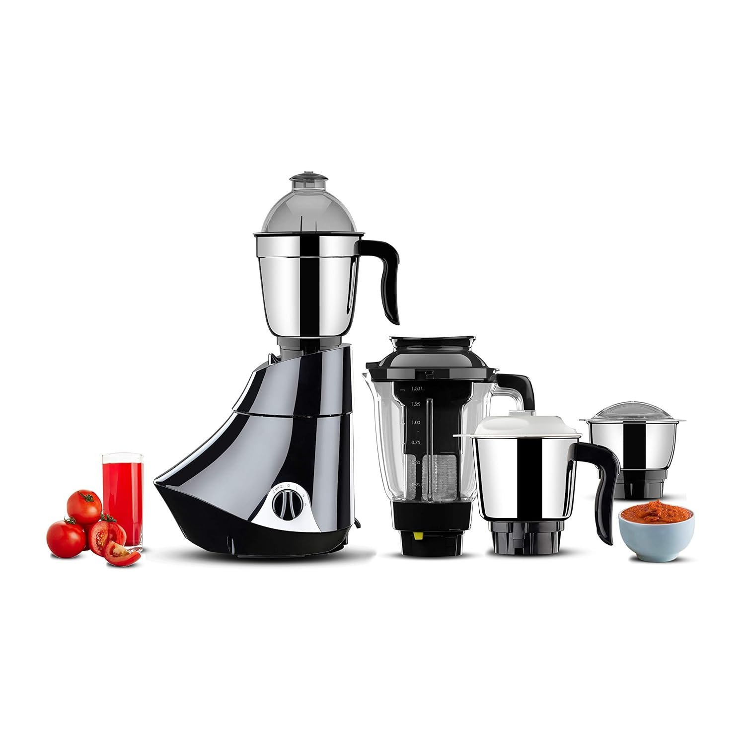 Butterfly Smart Mixer Grinder, 750W, 4 Jars (Grey)