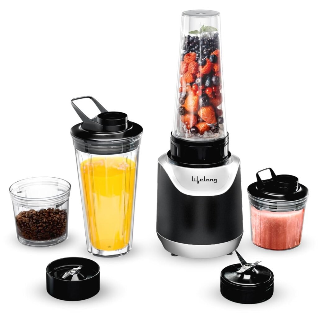 Lifelong 700 Watts Nutri Blender For Smoothie And Juices - 4 Bullet ...