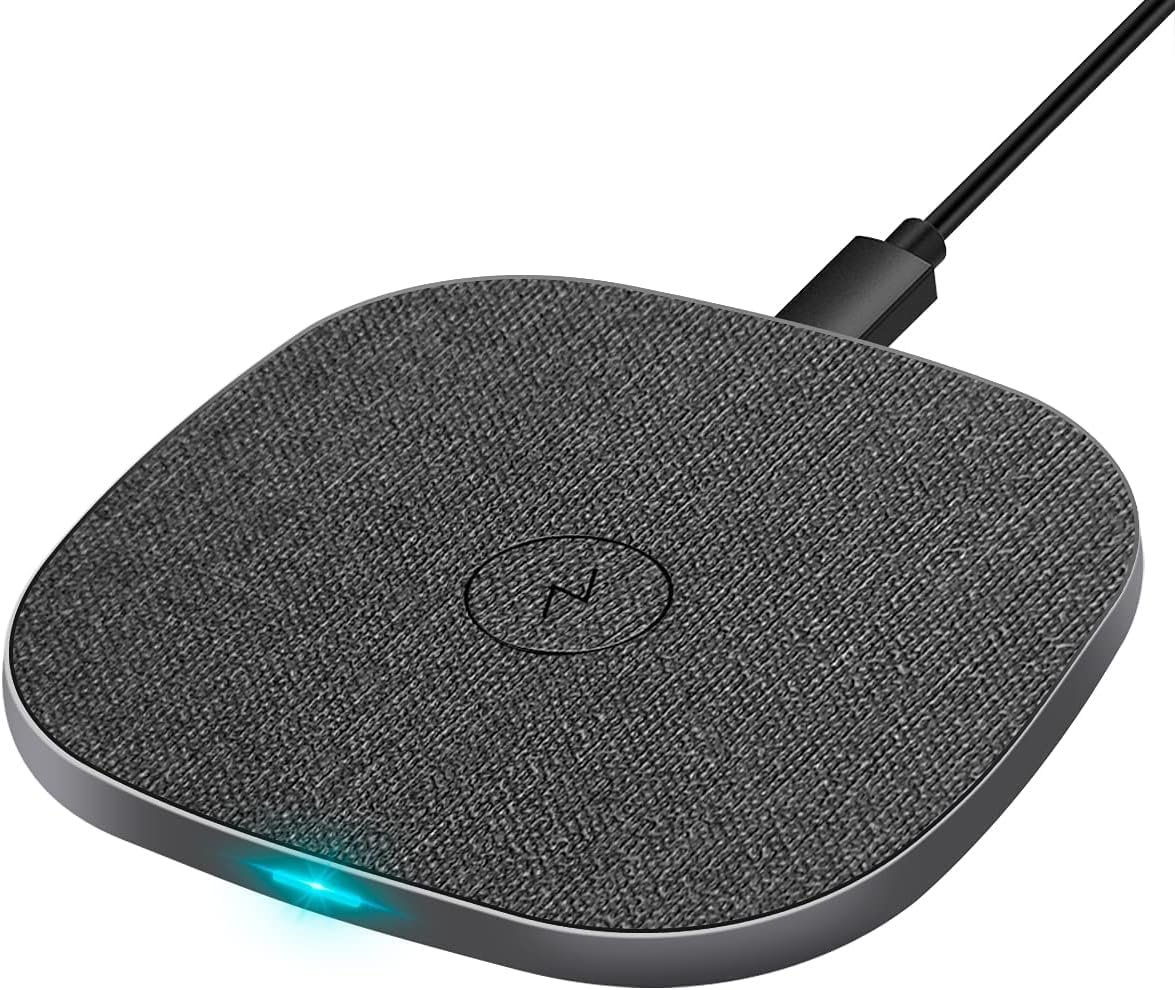 UNIGEN UNIPAD Wireless Charger Pad [Original] Qi Certified | 15W Type-C PD | for iPhone 15/14/13/12/11/XS/X/8/SE, Galaxy S20+/Note10/Note10+/S10/S10Plus/S10E/Note9/S9, One-Plus 9 Pro (Black)