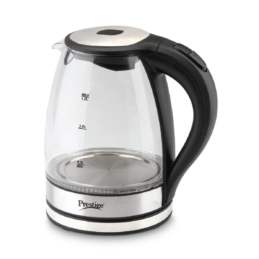 Prestige Glass Kettle PGKL 1.2 L (Black)