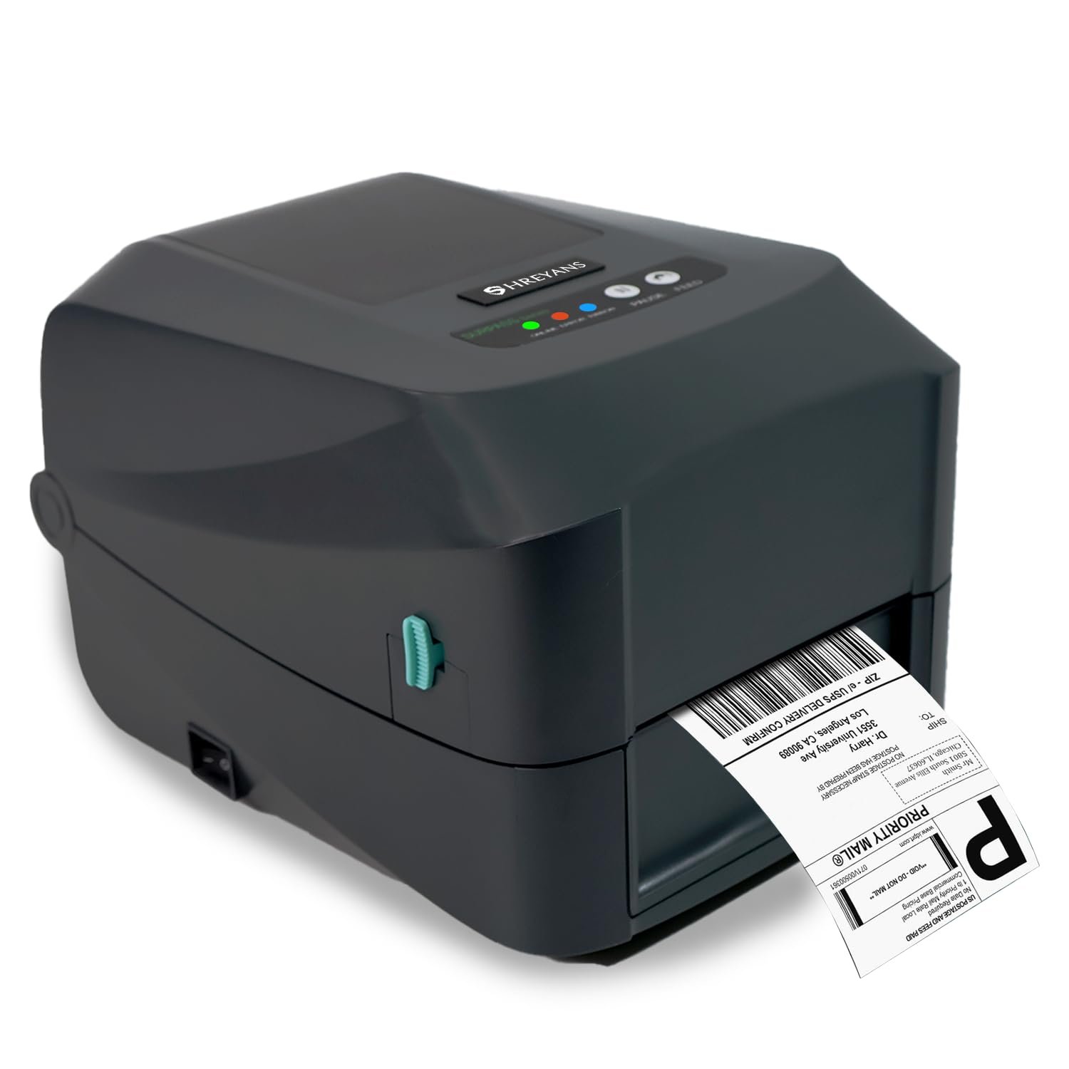 SHREYANS SRS406T Label Barcode Printer (Thermal Transfer + Direct Thermal) Compatible with Bar Tender Lite | for use in Industries Shops Warehouse Shipping Labels Retail Stores Medical Shops