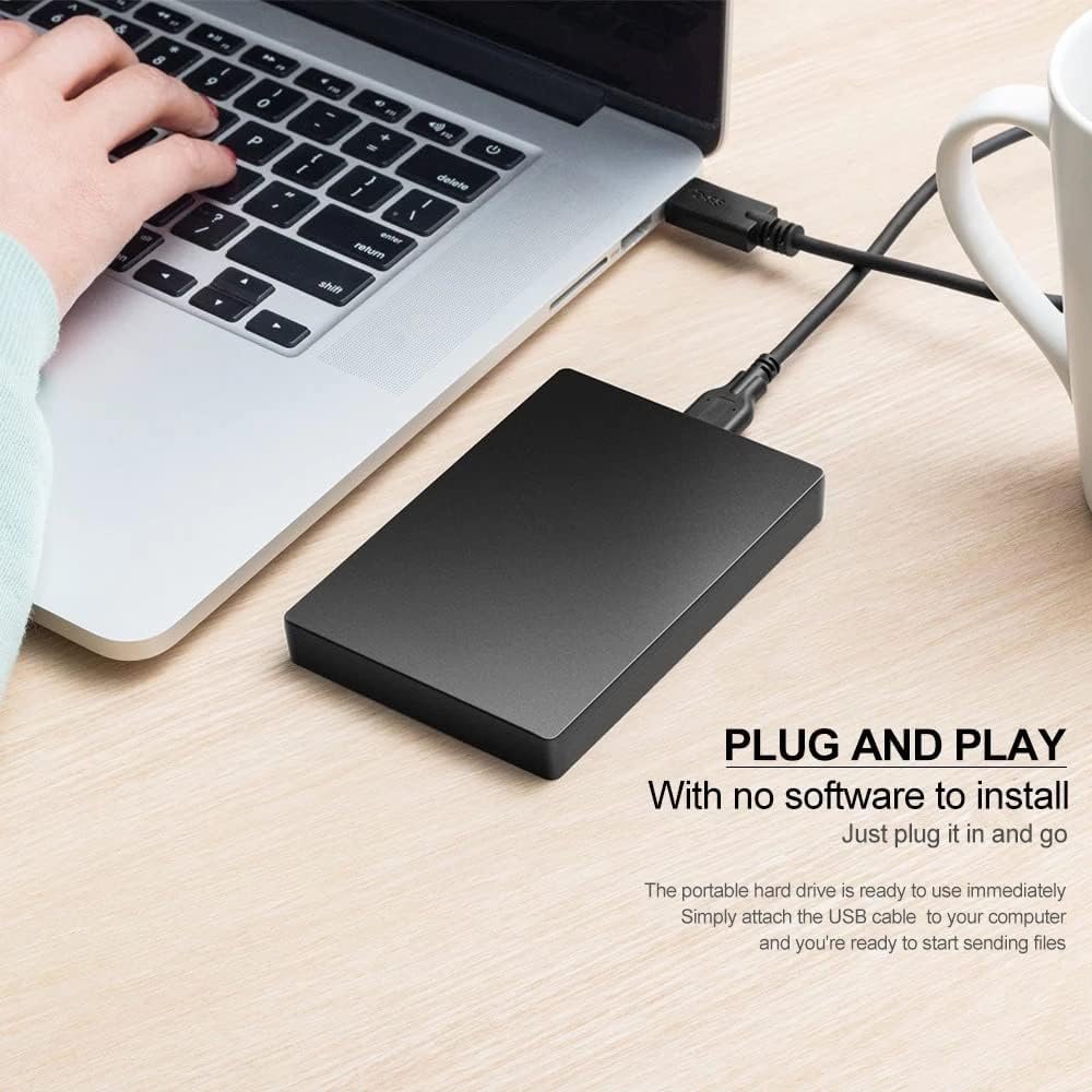 TIASY 500 GB External USB Hard Disk High Performance 2.5 inch Plug & Play