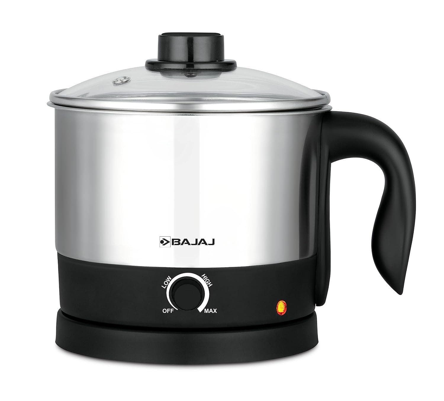 Bajaj KTS 1.0 Litre Multicook Electric Kettle, Black